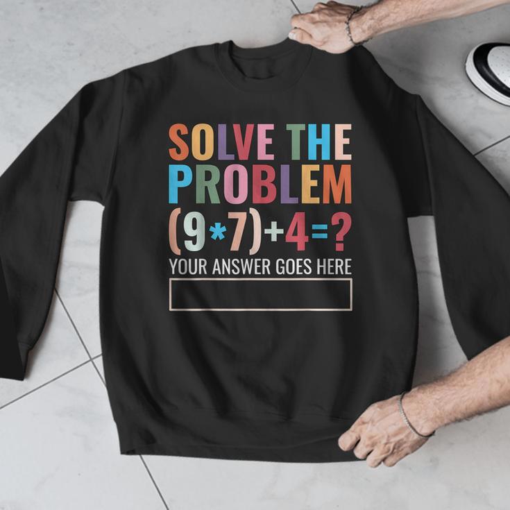 Solve The Problem 67 Six Seven Math Teacher School Men Graphic Sweatshirt, funny design Solve The Problem 67 Six Seven Math Teacher School Men Graphic Sweatshirt, funny design