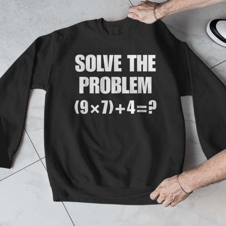 Solve The Problem 67 Teacher Men Graphic Sweatshirt, funny design
