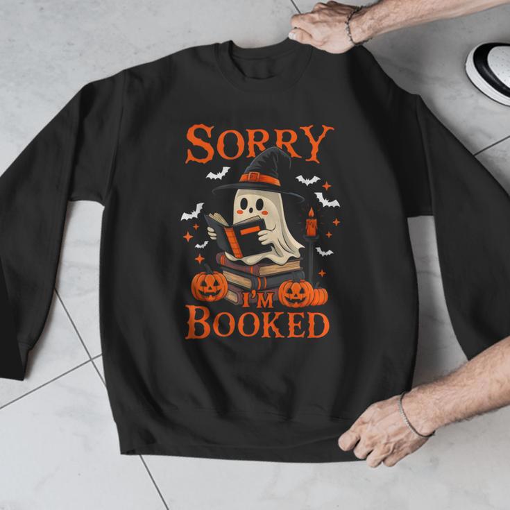 Sorry I'm Booked Ghost Reading Book Lover Teacher Halloween Men Graphic Sweatshirt, funny design Sorry I'm Booked Ghost Reading Book Lover Teacher Halloween Men Graphic Sweatshirt, funny design
