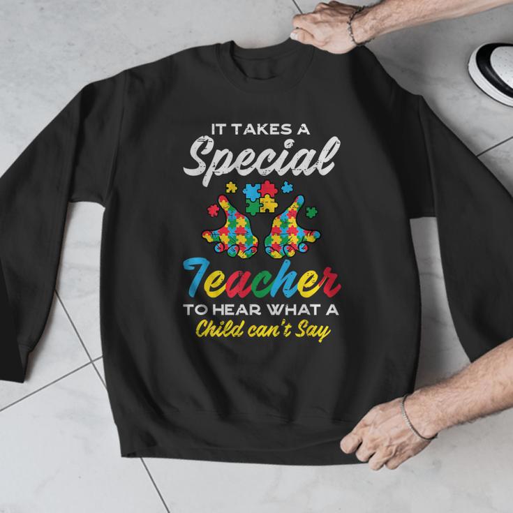Special Teacher To Hear Child Cant Say Autism Awareness Sped Men Graphic Sweatshirt, funny design Special Teacher To Hear Child Cant Say Autism Awareness Sped Men Graphic Sweatshirt, funny design
