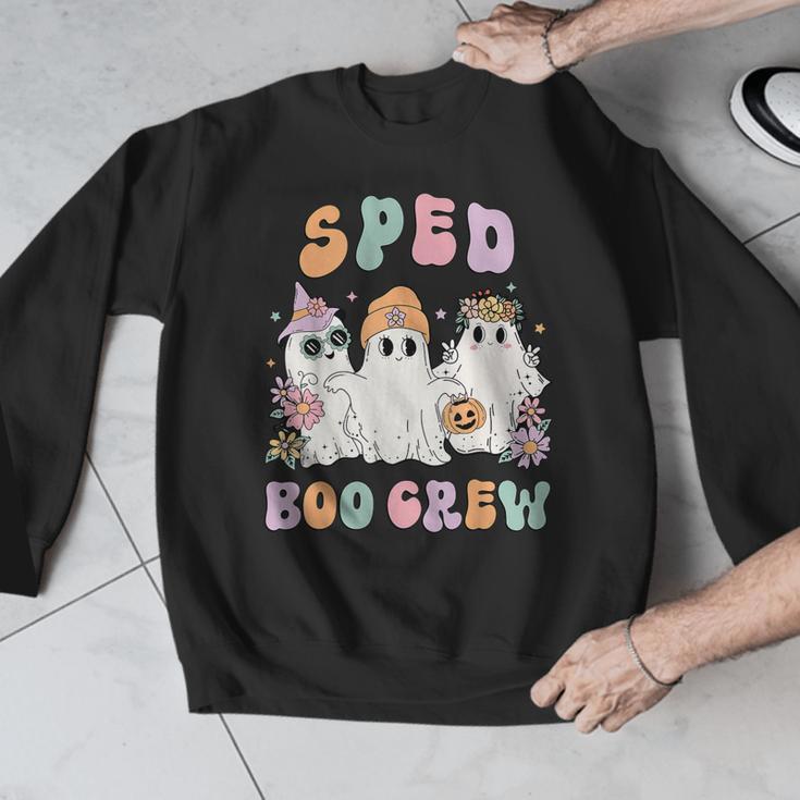 SPED Boo Crew Halloween Floral Ghost Special Ed SPED Teacher For Men Women Kids Men Graphic Sweatshirt, funny design SPED Boo Crew Halloween Floral Ghost Special Ed SPED Teacher For Men Women Kids Men Graphic Sweatshirt, funny design