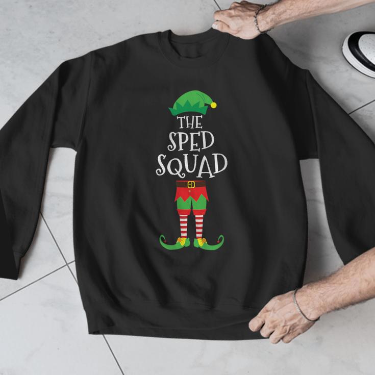 SPED Squad Elf Teacher Matching Christmas Party Pajama Men Graphic Sweatshirt, funny design SPED Squad Elf Teacher Matching Christmas Party Pajama Men Graphic Sweatshirt, funny design