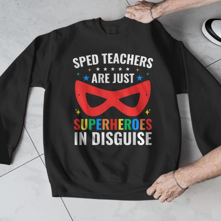SPED Teacher Are Just Superheroes Disguise Special Education Men Graphic Sweatshirt, funny design SPED Teacher Are Just Superheroes Disguise Special Education Men Graphic Sweatshirt, funny design