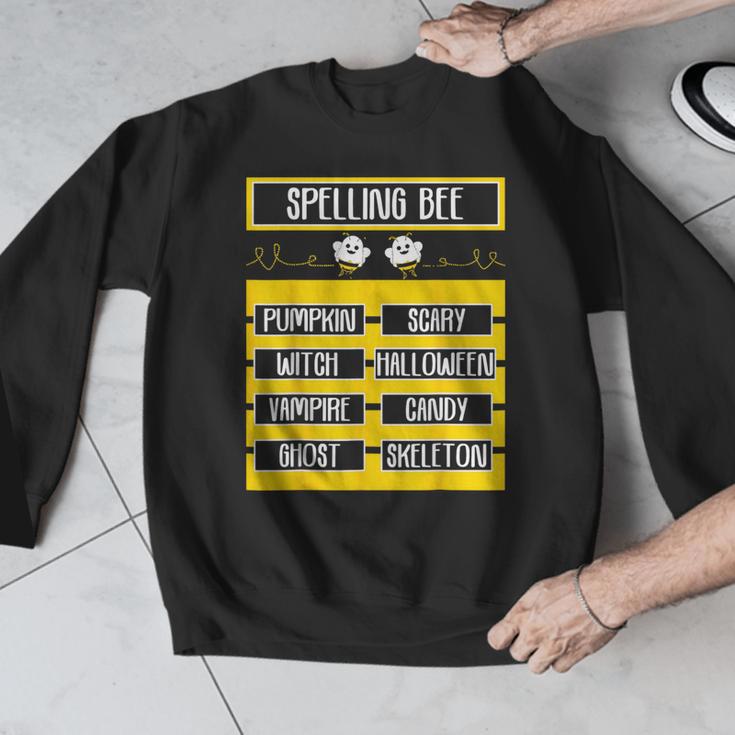 Spelling Bee Halloween Teachers Bee Spelling Competition Men Graphic Sweatshirt, funny design