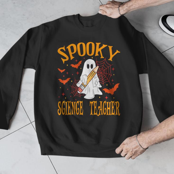 Spooky Science Teacher Ghost Halloween School Women Men Graphic Sweatshirt, Science Teacher Gifts, funny design Spooky Science Teacher Ghost Halloween School Women Men Graphic Sweatshirt, Science Teacher Gifts, funny design