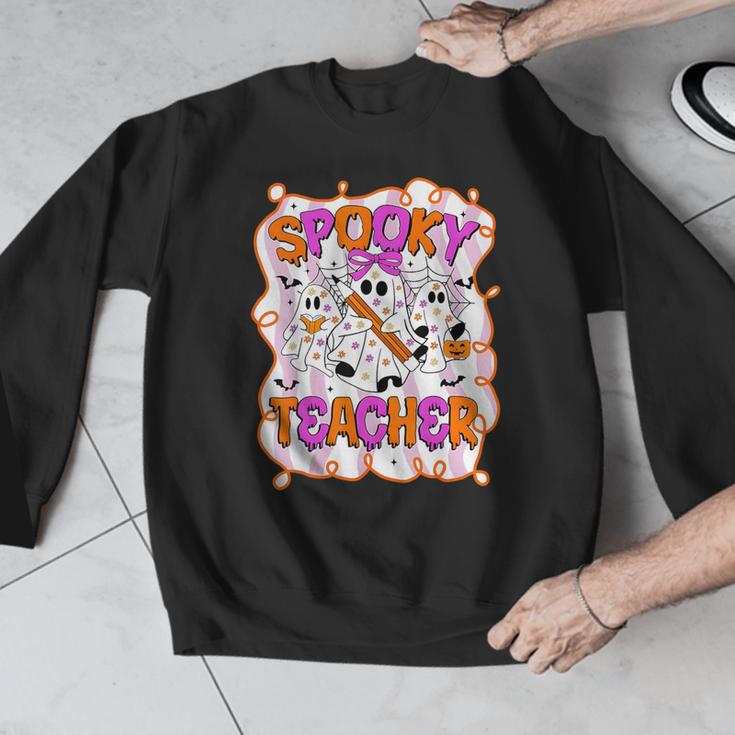 Spooky Teacher Ghost Pencil Teacher Halloween Teacher Men Graphic Sweatshirt, funny design Spooky Teacher Ghost Pencil Teacher Halloween Teacher Men Graphic Sweatshirt, funny design