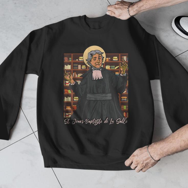 St Jean Baptiste De La Salle Patron Saint Education Teachers Men Graphic Sweatshirt, funny design