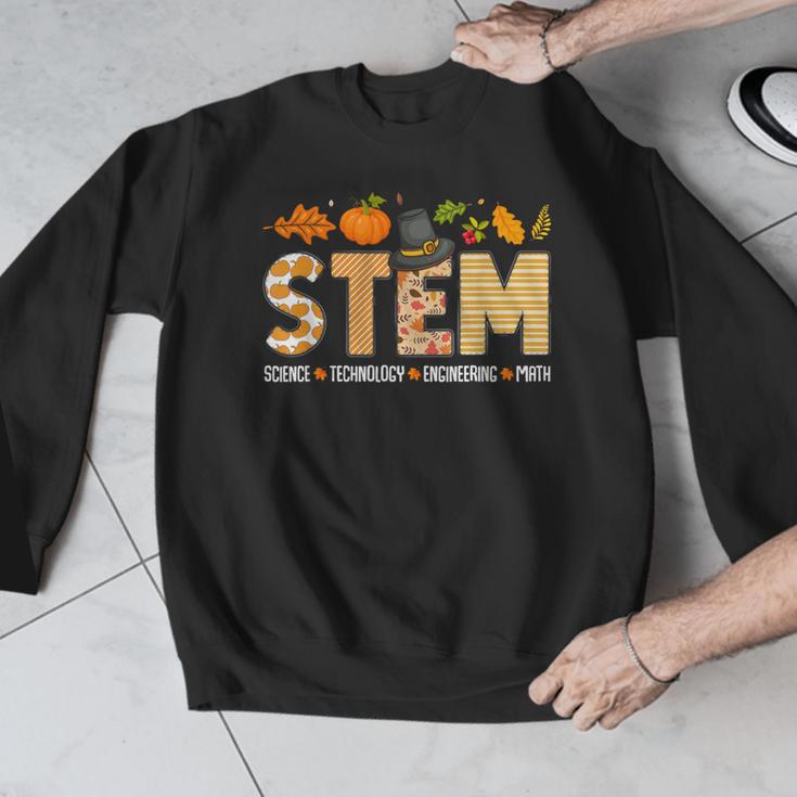 STEM Teacher Thanksgiving Grateful Educator Science Class Men Graphic Sweatshirt, Science Teacher Gifts, funny design