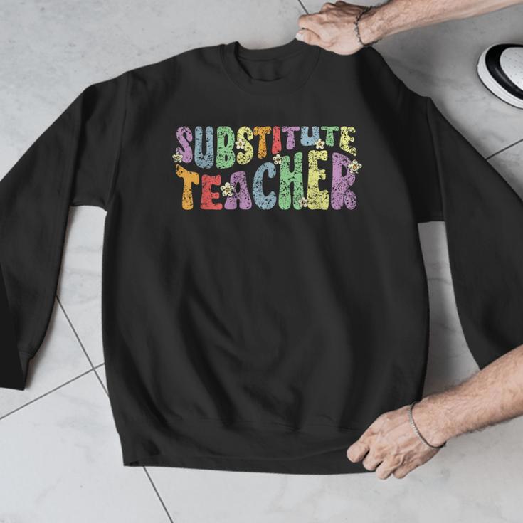 Substitute Teacher Women Back To School Substitute Teacher Men Graphic Sweatshirt, funny design Substitute Teacher Women Back To School Substitute Teacher Men Graphic Sweatshirt, funny design