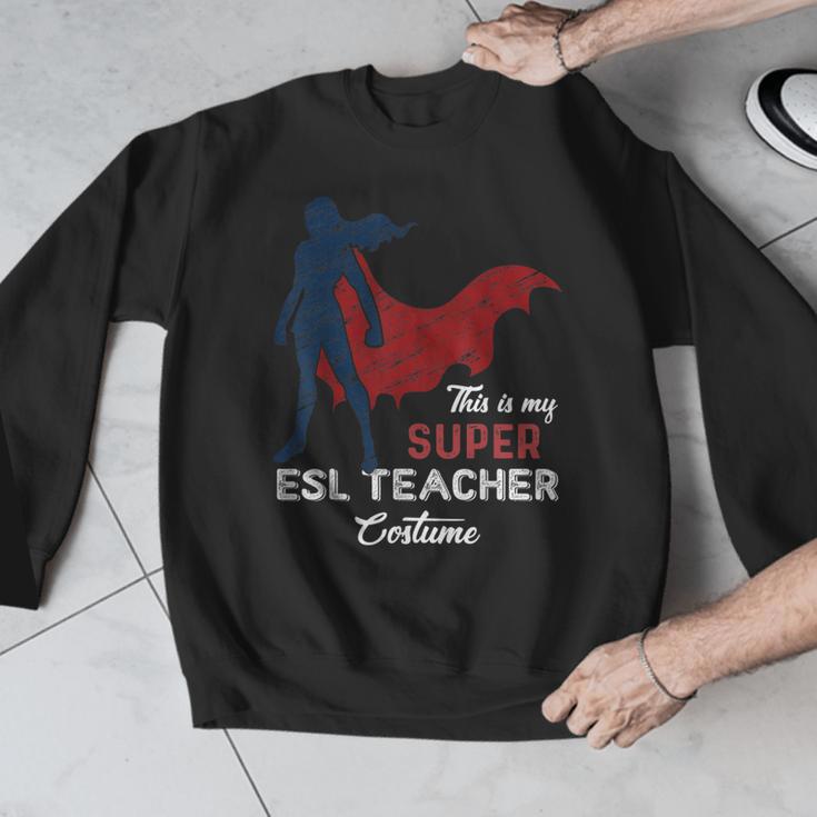 This Is My Super ESL Teacher Costume Lazy Halloween Men Graphic Sweatshirt, Esl Teacher Gifts, Super Teacher Gifts, funny design This Is My Super ESL Teacher Costume Lazy Halloween Men Graphic Sweatshirt, Esl Teacher Gifts, Super Teacher Gifts, funny design