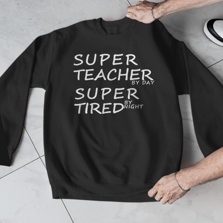 Super Teacher By Day Super Tired By Night Best Teacher Men Graphic Sweatshirt, Super Teacher Gifts, funny design Super Teacher By Day Super Tired By Night Best Teacher Men Graphic Sweatshirt, Super Teacher Gifts, funny design