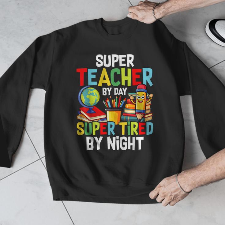 Super Teacher By Day Super Tired By Night Men Graphic Sweatshirt, Super Teacher Gifts, funny design Super Teacher By Day Super Tired By Night Men Graphic Sweatshirt, Super Teacher Gifts, funny design