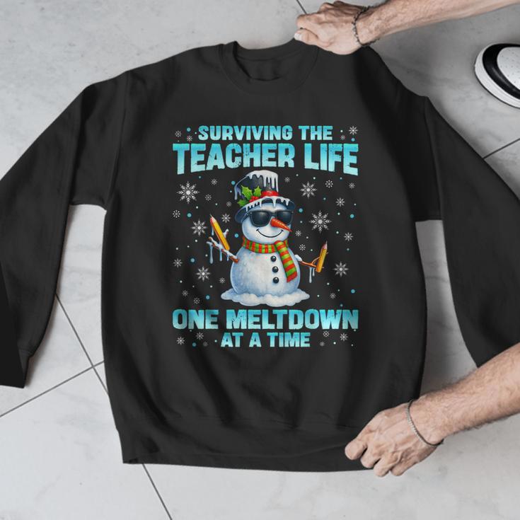 Surviving The Teacher Life Pjs Pajamas Christmas Xmas Teache Men Graphic Sweatshirt, funny design Surviving The Teacher Life Pjs Pajamas Christmas Xmas Teache Men Graphic Sweatshirt, funny design