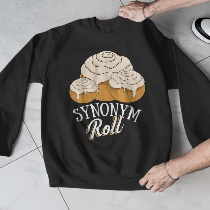 Synonym Roll Teacher And Grammar Geeks Pun For Men Women Kids Men Graphic Sweatshirt, funny design