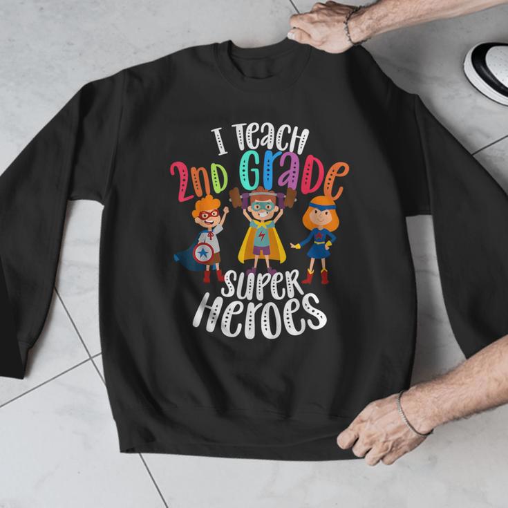 I Teach 2nd Grade Superheroes Back To School Teacher Men Women Girls Kids Men Graphic Sweatshirt, 2nd Grade Teacher Gifts, funny design I Teach 2nd Grade Superheroes Back To School Teacher Men Women Girls Kids Men Graphic Sweatshirt, 2nd Grade Teacher Gifts, funny design