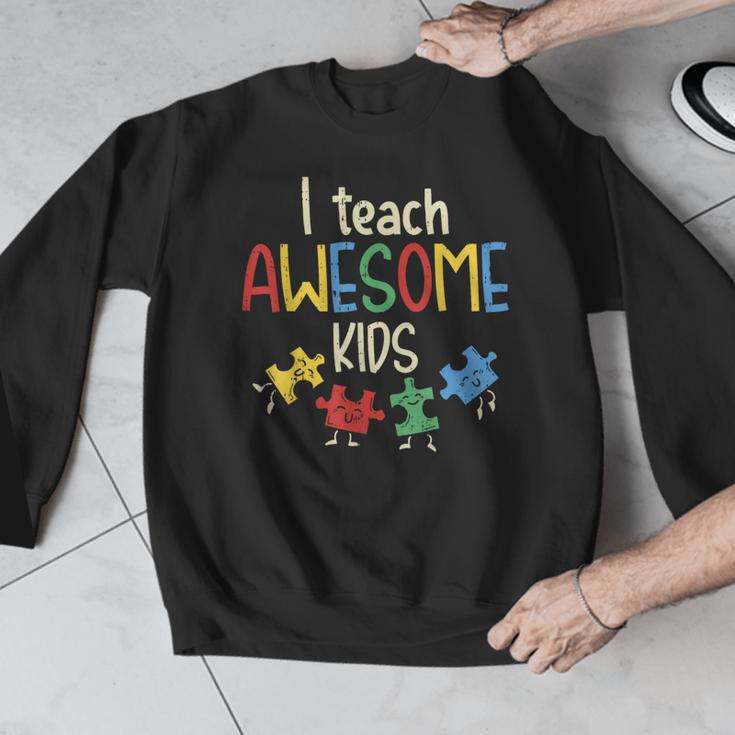 I Teach Awesome Kids Shirt Autism Special Education Teacher Men Graphic Sweatshirt, funny design I Teach Awesome Kids Shirt Autism Special Education Teacher Men Graphic Sweatshirt, funny design