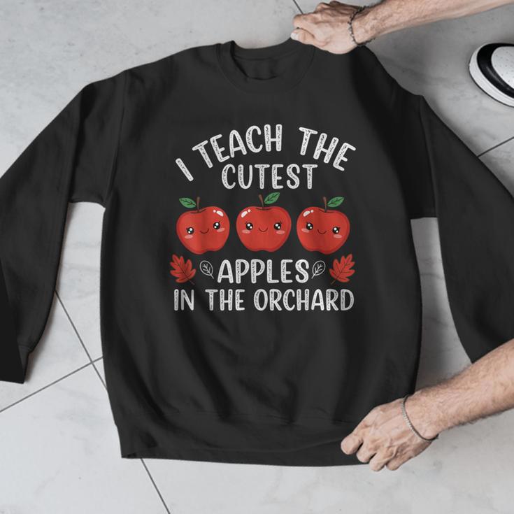 I Teach The Cutest Apples In The Orchard Cute Fall Teacher Men Graphic Sweatshirt, funny design I Teach The Cutest Apples In The Orchard Cute Fall Teacher Men Graphic Sweatshirt, funny design