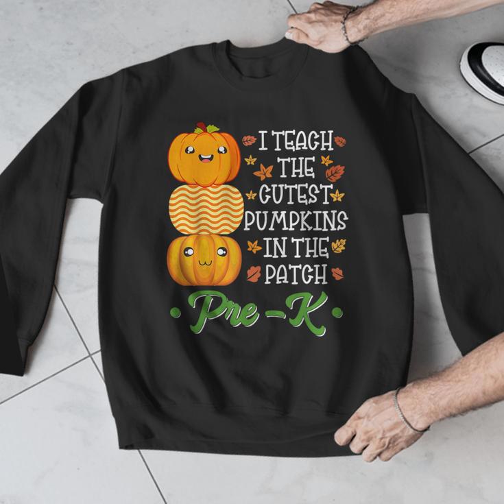 I Teach Cutest Pumpkins In Patch Thanksgiving Teacher Pre-K For Men Women Men Graphic Sweatshirt, funny design