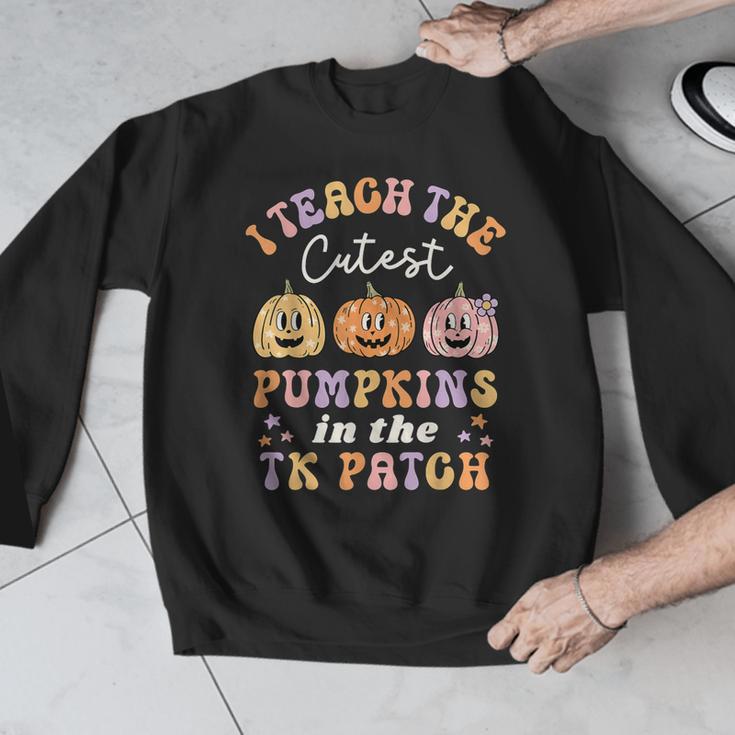 I Teach The Cutest Pumpkins In The TK Patch TK Teacher Fall Men Graphic Sweatshirt, funny design