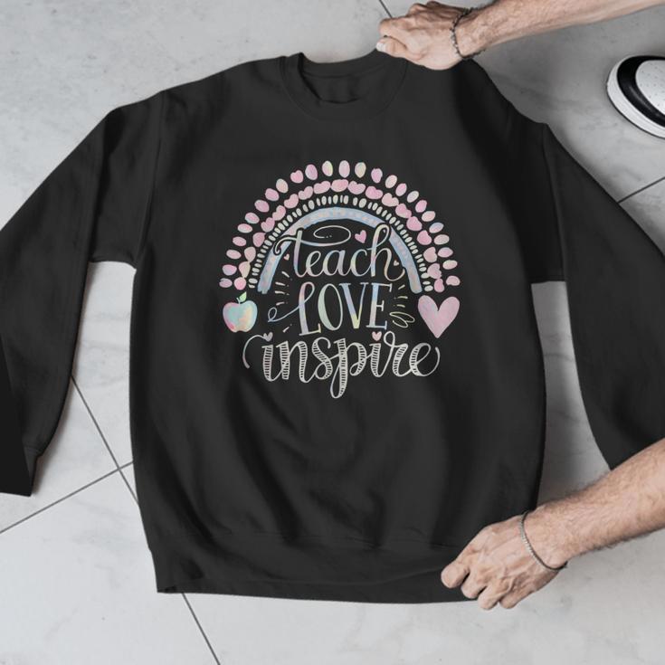 Teach Love Inspire Teacher Men Graphic Sweatshirt, funny design Teach Love Inspire Teacher Men Graphic Sweatshirt, funny design