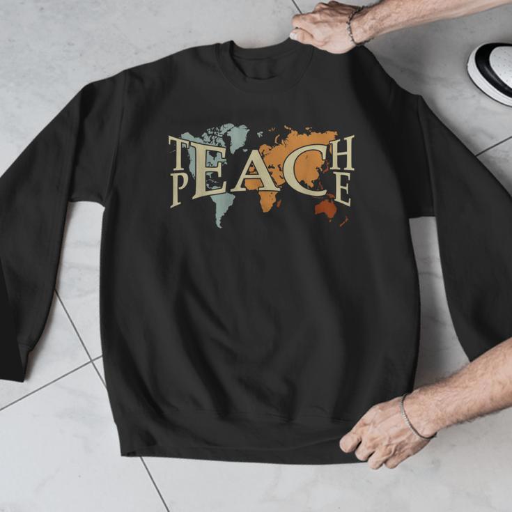 Teach Peace Teacher Teacher Men Graphic Sweatshirt, funny design Teach Peace Teacher Teacher Men Graphic Sweatshirt, funny design