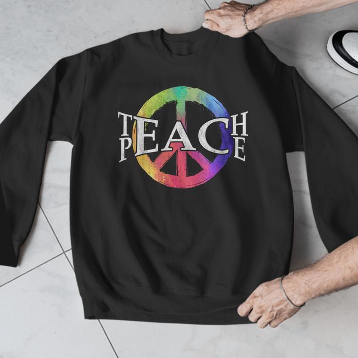 Teach Peace For Teachers And Educators Counselor Men Graphic Sweatshirt, funny design Teach Peace For Teachers And Educators Counselor Men Graphic Sweatshirt, funny design
