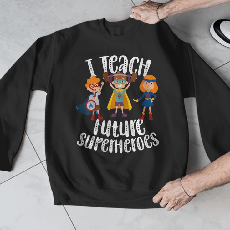 I Teach Superheroes Cute Back To School Teacher Men Graphic Sweatshirt, funny design I Teach Superheroes Cute Back To School Teacher Men Graphic Sweatshirt, funny design
