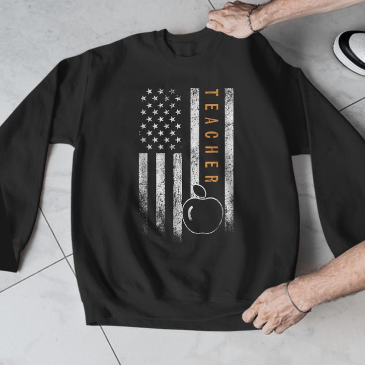 Teacher American Flag Teacher's Day Teaching Men Graphic Sweatshirt, funny design Teacher American Flag Teacher's Day Teaching Men Graphic Sweatshirt, funny design