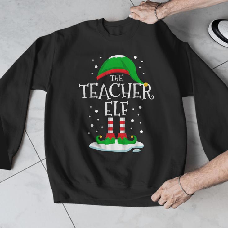 The Teacher Elf Christmas Family Matching Xmas Group For Men Women Men Graphic Sweatshirt, funny design