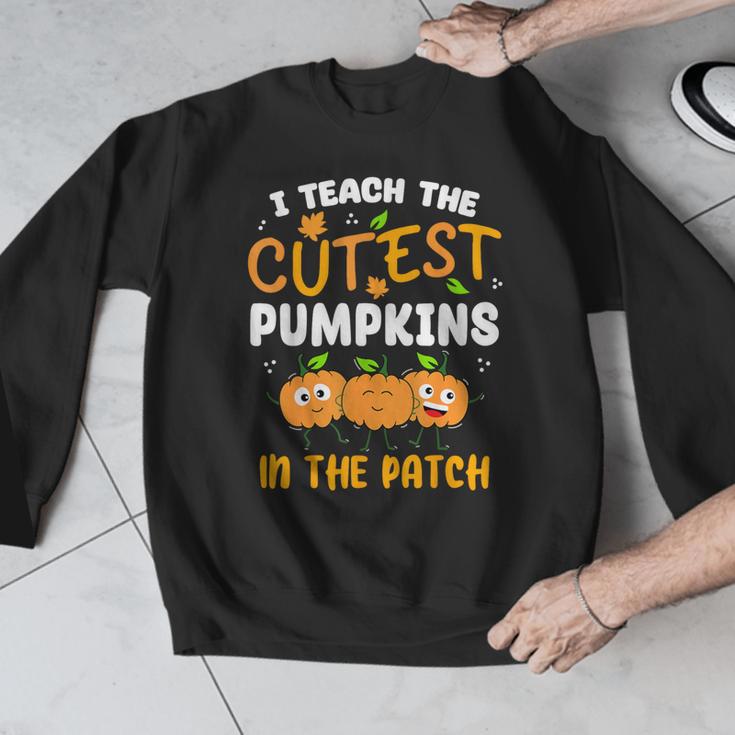Teacher Halloween Pre-K Teacher Kindergarten Cutest Pumpkins Men Women Kids Men Graphic Sweatshirt, funny design