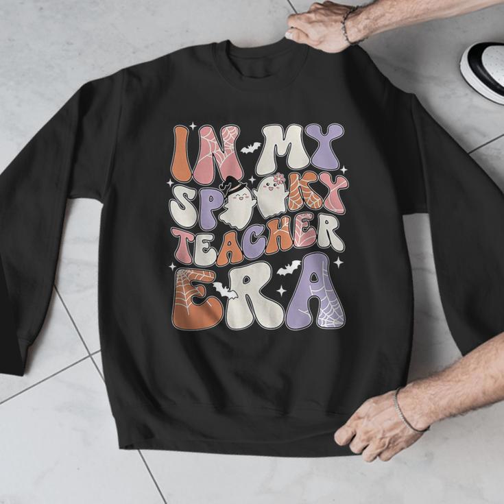 Teacher Halloween In My Spooky Teacher Era Retro Groovy Men Graphic Sweatshirt, Groovy Teacher Gifts, funny design Teacher Halloween In My Spooky Teacher Era Retro Groovy Men Graphic Sweatshirt, Groovy Teacher Gifts, funny design