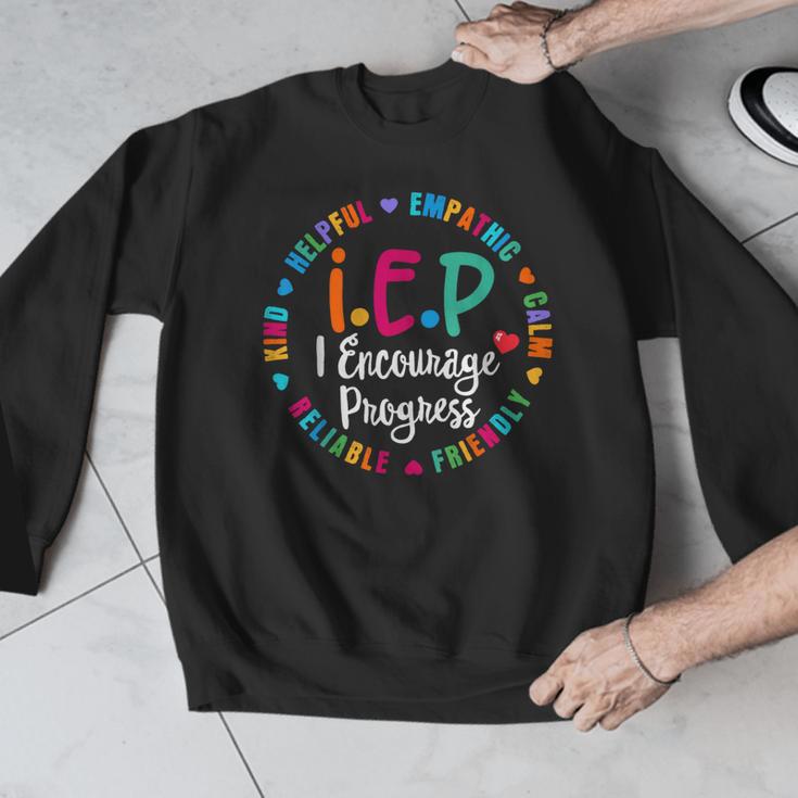 Teacher IEP IEP Encourage Progress Special Education Men Graphic Sweatshirt, funny design