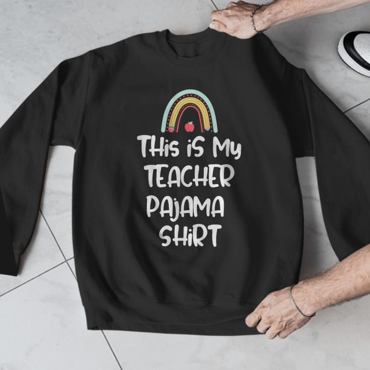 This Is My Teacher Pajama Shirt Teacher Life Tee Men Graphic Sweatshirt, funny design