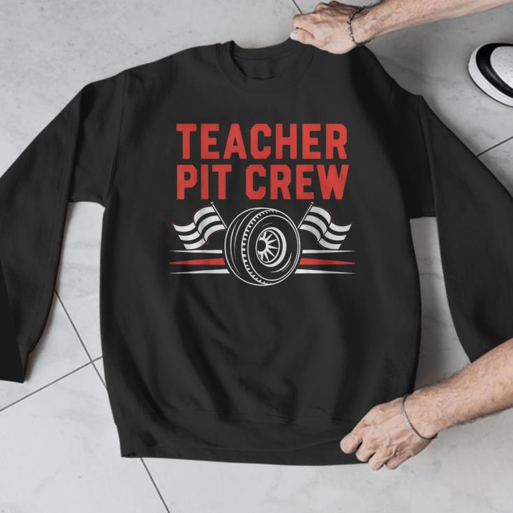 Teacher Pit Crew Race Car Driver Costume Men Women Kids Men Graphic Sweatshirt, funny design