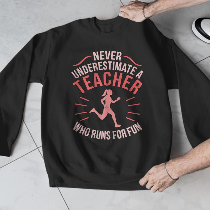 Teacher Who Runs Half Marathon Runner Running Lover Graphic Men Graphic Sweatshirt, funny design Teacher Who Runs Half Marathon Runner Running Lover Graphic Men Graphic Sweatshirt, funny design