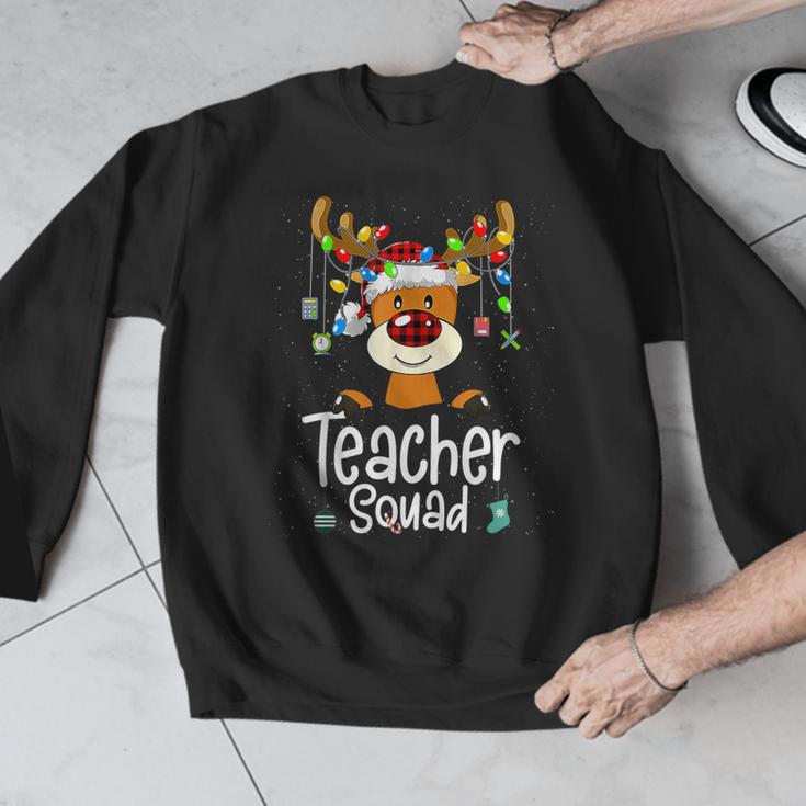 Teacher Squad Red Plaid Rudolph Reindeer Christmas Men Graphic Sweatshirt, funny design Teacher Squad Red Plaid Rudolph Reindeer Christmas Men Graphic Sweatshirt, funny design
