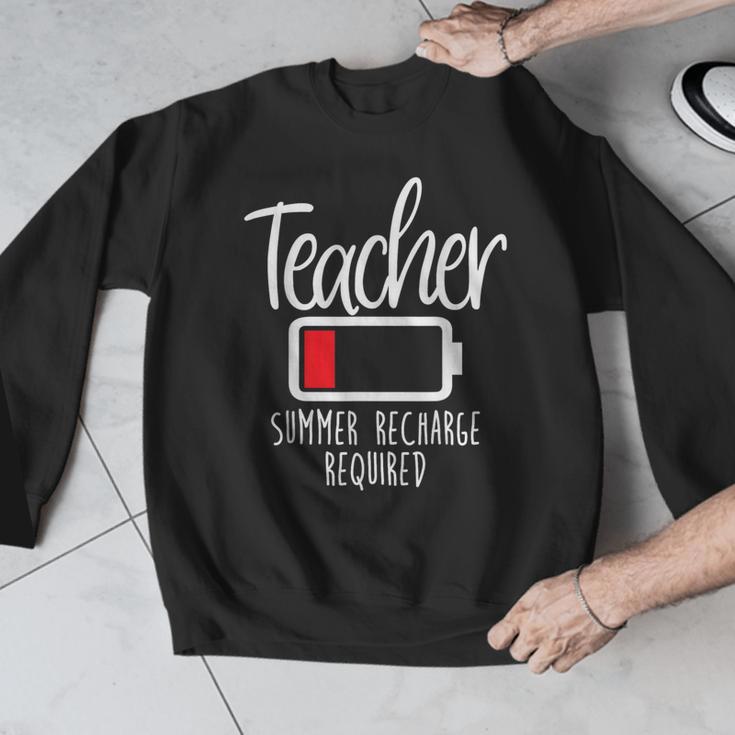 Teacher Summer Recharge Required Last Day School Women Men Graphic Sweatshirt, funny design Teacher Summer Recharge Required Last Day School Women Men Graphic Sweatshirt, funny design