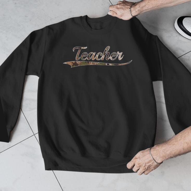 Teacher Teaching Camouflage Vintage Inspired Distressed Camo For Men Women Men Graphic Sweatshirt, funny design Teacher Teaching Camouflage Vintage Inspired Distressed Camo For Men Women Men Graphic Sweatshirt, funny design