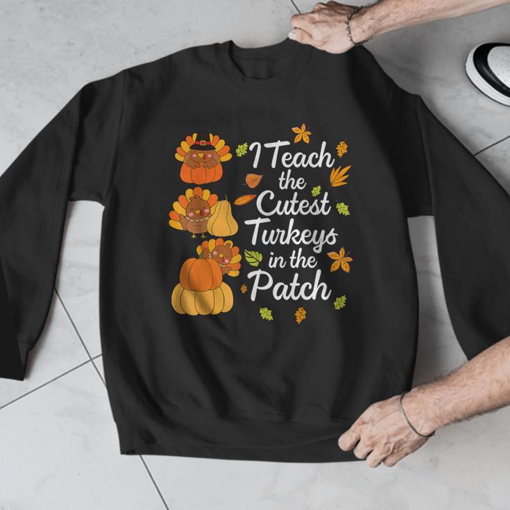 Teacher Thanksgiving I Teach The Cutest Turkeys In The Patch Men Graphic Sweatshirt, funny design Teacher Thanksgiving I Teach The Cutest Turkeys In The Patch Men Graphic Sweatshirt, funny design