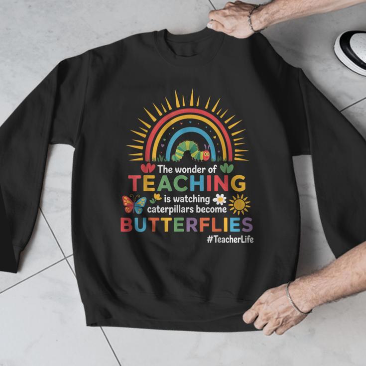 Teacher The Wonder Of Teaching Is Watching Caterpillar Men Graphic Sweatshirt, funny design Teacher The Wonder Of Teaching Is Watching Caterpillar Men Graphic Sweatshirt, funny design