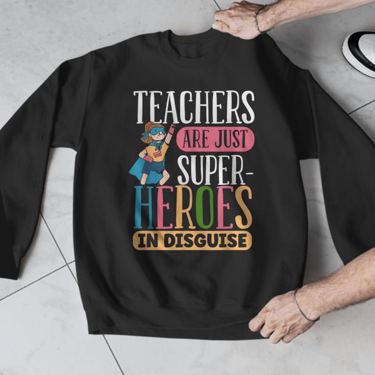 Teachers Are Just Superheroes In Disguise Back To School Men Graphic Sweatshirt, funny design Teachers Are Just Superheroes In Disguise Back To School Men Graphic Sweatshirt, funny design