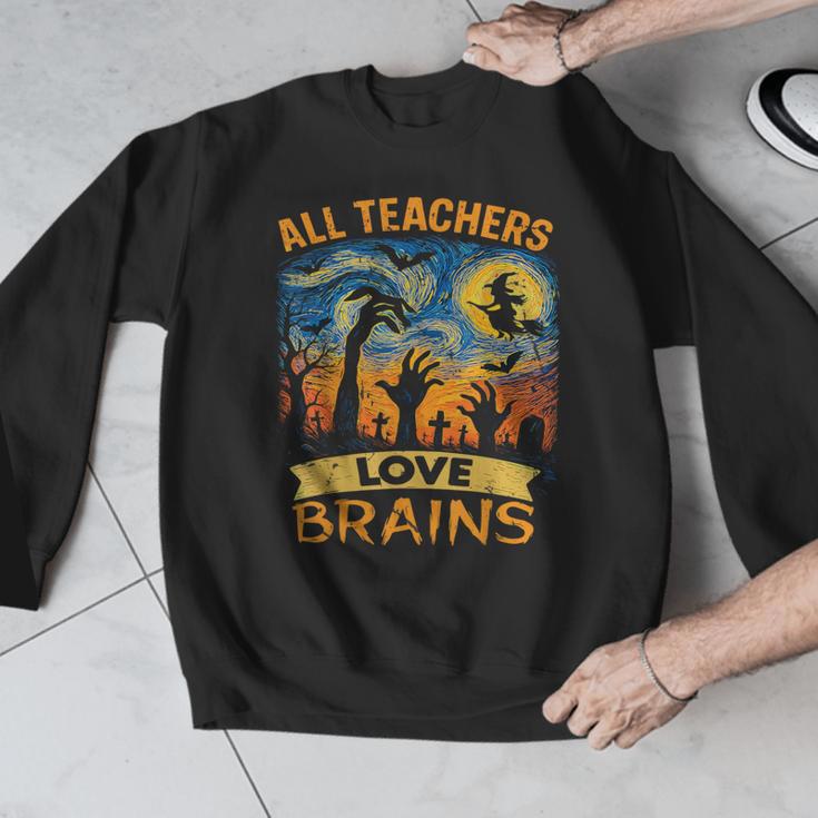 All Teachers Love Brains Shirt Teacher Halloween Tee Men Graphic Sweatshirt, funny design All Teachers Love Brains Shirt Teacher Halloween Tee Men Graphic Sweatshirt, funny design