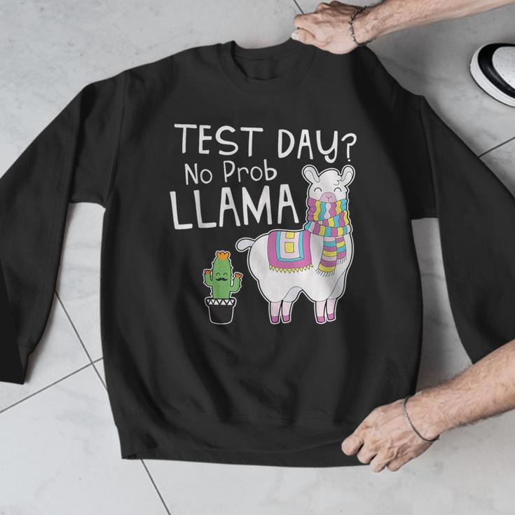 Teachers Testing Day Test Day No Prob Llama Teacher Men Graphic Sweatshirt, funny design Teachers Testing Day Test Day No Prob Llama Teacher Men Graphic Sweatshirt, funny design