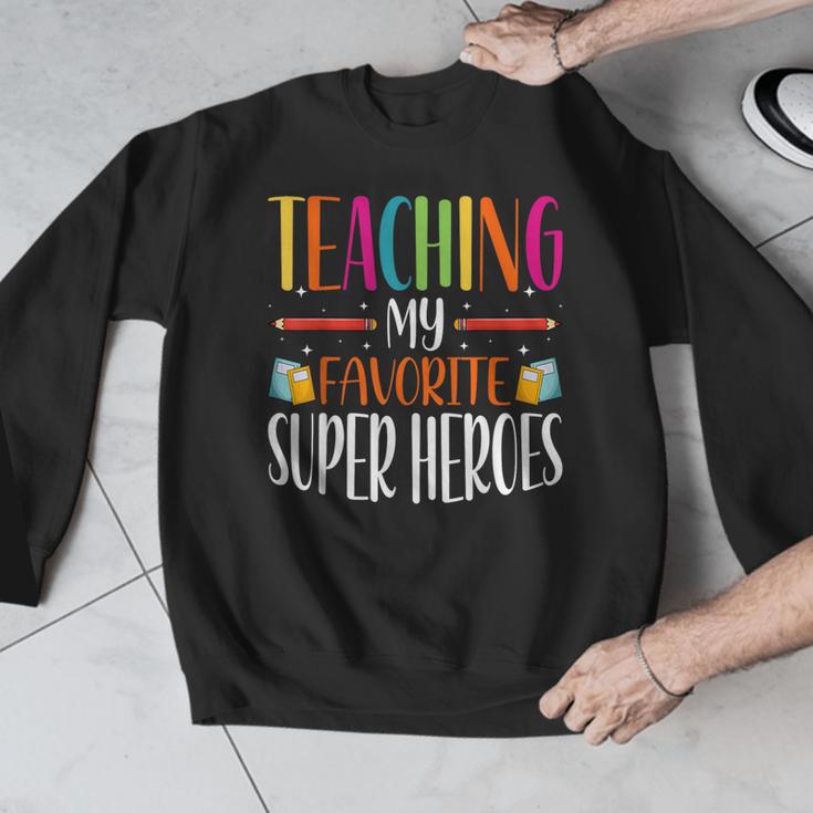 Teaching My Favorite Superheros Men Women SPED Teacher Men Graphic Sweatshirt, funny design Teaching My Favorite Superheros Men Women SPED Teacher Men Graphic Sweatshirt, funny design