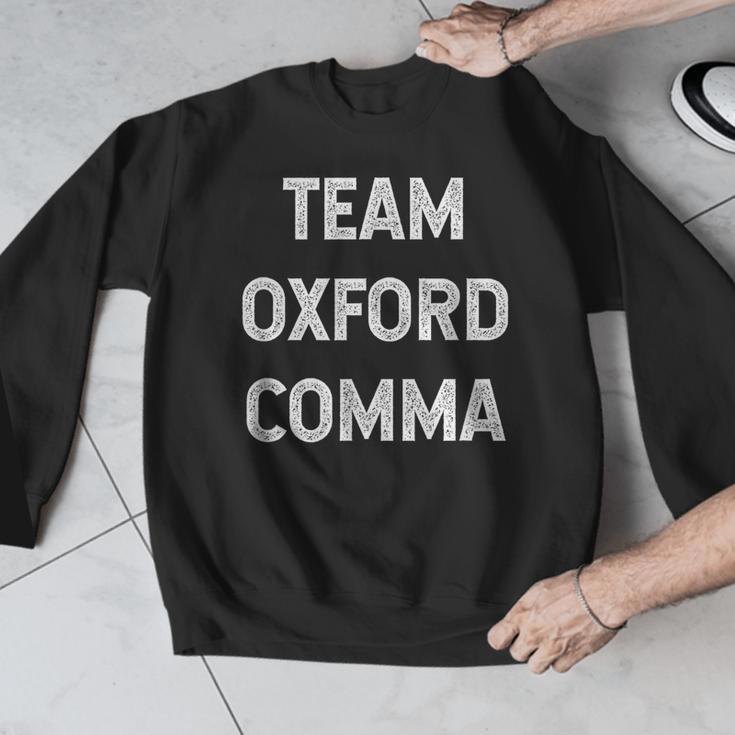 Team Oxford Comma English Majors And Teachers For Men Women Girls Kids Men Graphic Sweatshirt, English Teacher Gifts, funny design