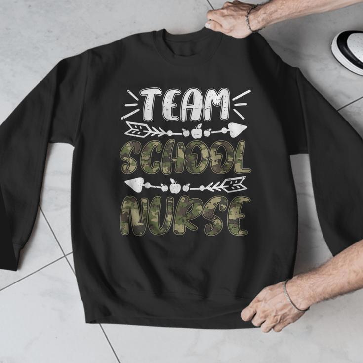Team School Nurse Camo Teacher Student Back To School For Men Women Men Graphic Sweatshirt, funny design Team School Nurse Camo Teacher Student Back To School For Men Women Men Graphic Sweatshirt, funny design