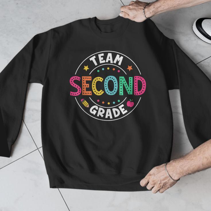 Team Second Grade Teacher Back To School 2nd Grade Squad Men Graphic Sweatshirt, 2nd Grade Teacher Gifts, funny design