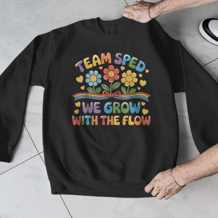 Team SPED We Grow With The Flow Special Ed Teacher Men Graphic Sweatshirt, funny design Team SPED We Grow With The Flow Special Ed Teacher Men Graphic Sweatshirt, funny design