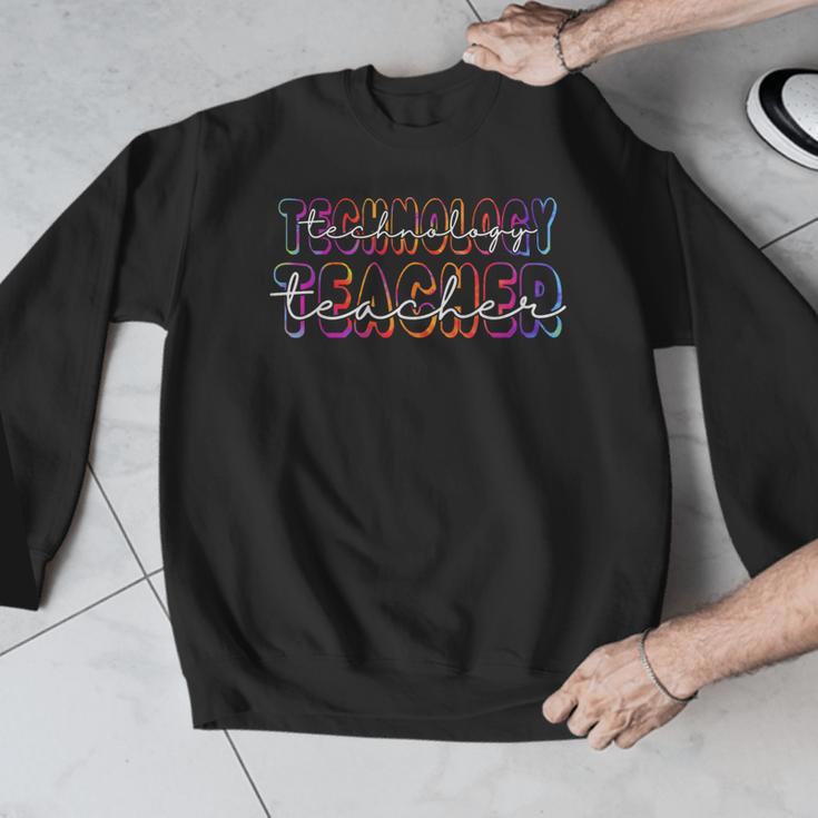 Technology Teacher Student First Day Back To School Tie Dye For Men Women Girls Kids Men Graphic Sweatshirt, funny design
