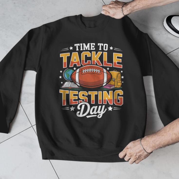 Test Day State Football Tackle Testing Day Sports Teacher Men Graphic Sweatshirt, funny design